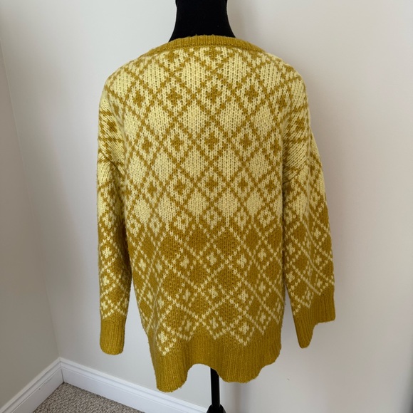 ANTHROPOLOGIE MAEVE SIGFRIED ARGYLE CHARMEUSE SWEATER - Picture 4 of 7